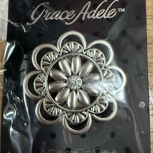 Grace Adele Silver Floral Accent Piece